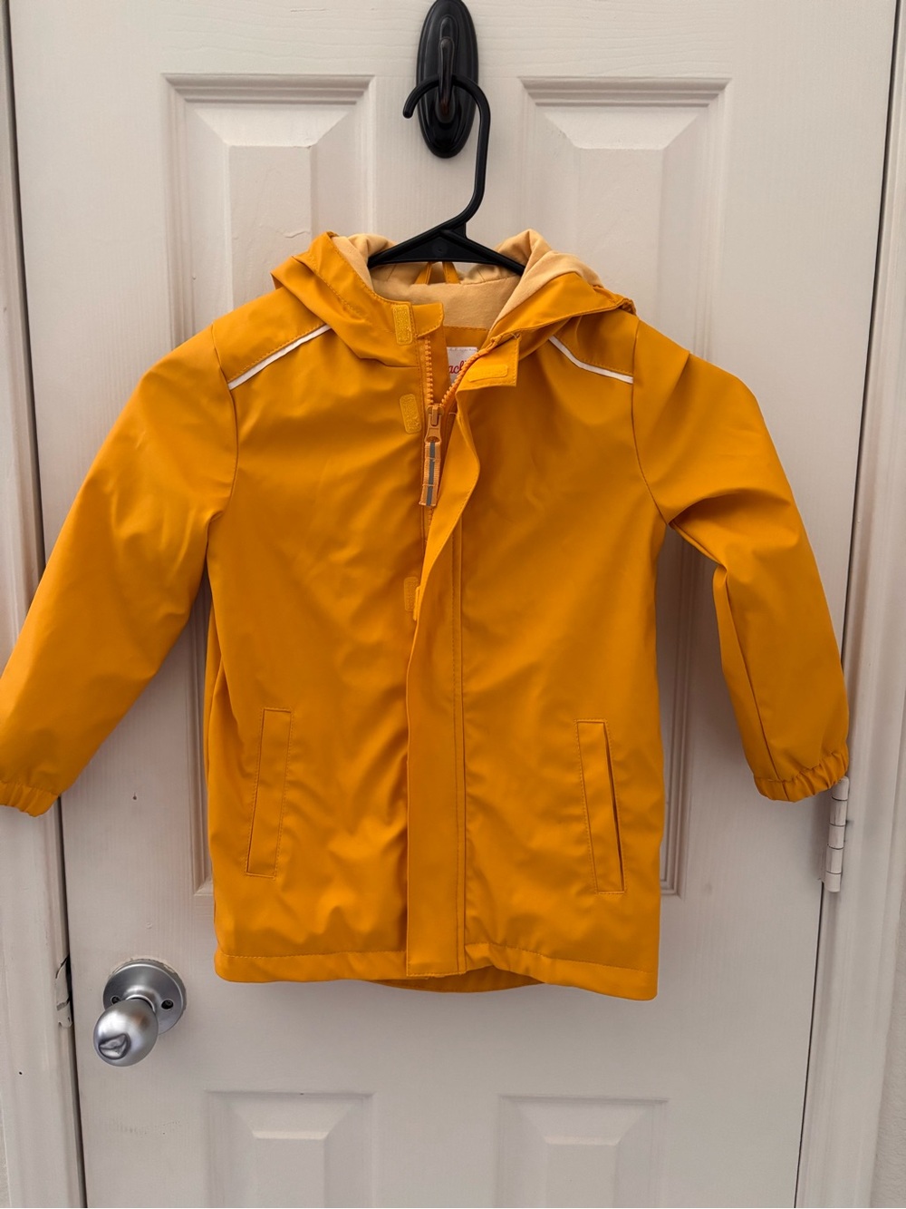 Cat & Jack Bright Yellow Kids Hooded Raincoat